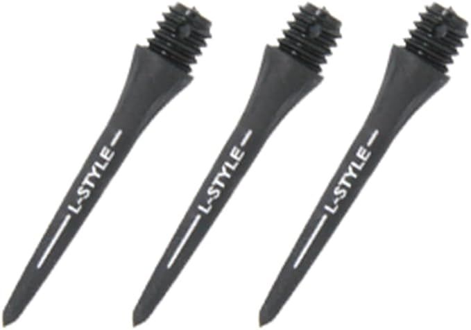 LSTYLE Dart Points: HardLip Conversion Tips - to Convert Soft Tip Darts to Steel Tip (6 Pack)