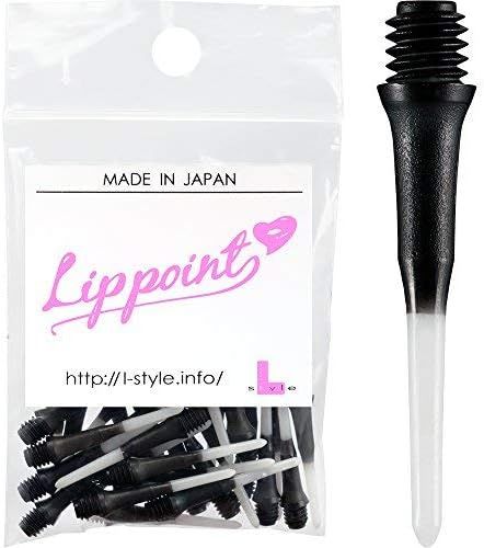 LSTYLE Dartspitzen: Original Lippoint - Soft Tip Dart Points - 2BA Gewinde - Normale Länge - 2 Tone Black