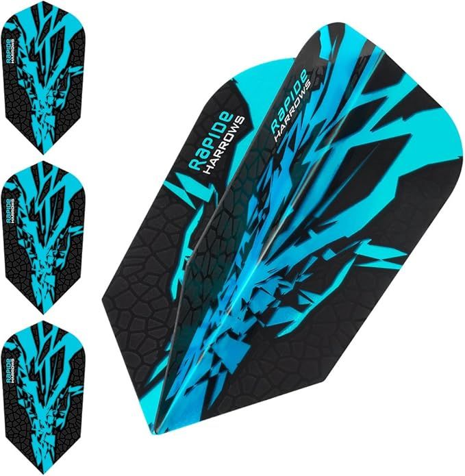 Harrows Rapide X Dart-Flights, 100 Mikron, schmal, 10 Sets (30 Stück)