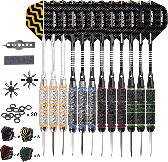 Turnart Profi Steel-Darts 24 g Set mit Zubehör