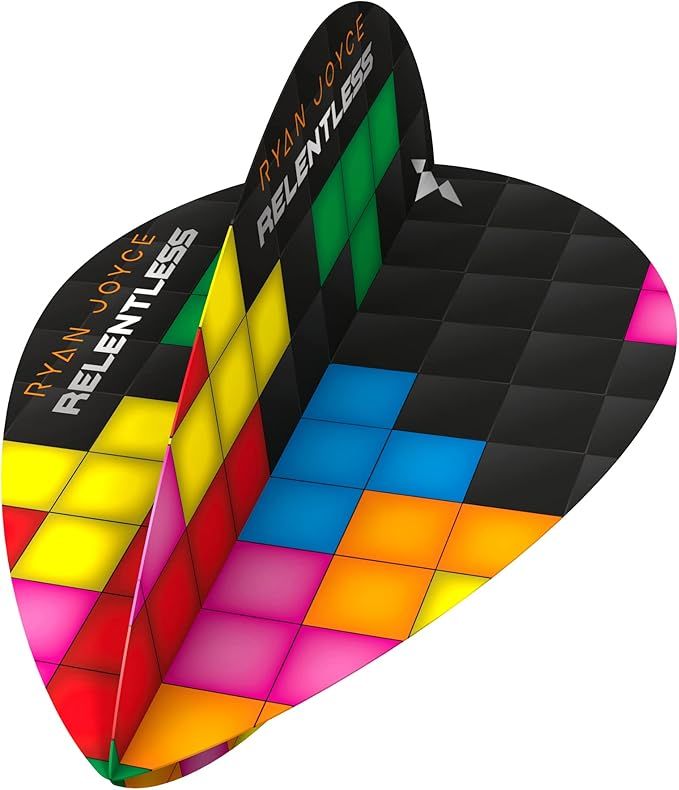 Mission F3770 / F3771 Ryan Joyce Dart-Flights von Thor-Sports | 100 Mikron Premium extra stark Standard- & Pear-Flights von Thor-Sports | Mehrfarbig/bunt, 1-3-5-10 Set