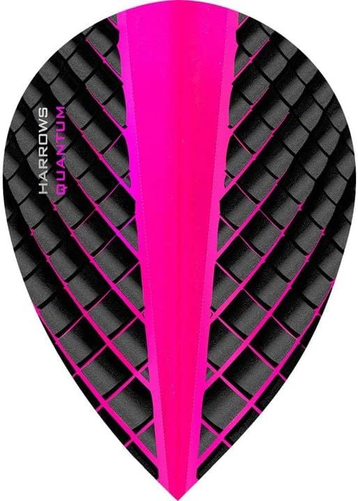 THOR-SPORTS Harrows Quantum Flights Slim/Pear/Kite/Standard in diversen Farben (Pear 1 Set, Pink)