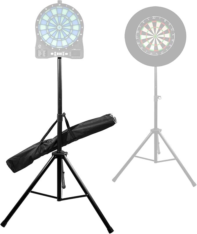 Turnart Dartständer für Dartscheibe Ständer,Dart Ständer Dart Zubehör für Dartscheibe Elektronisch,106-200 cm Heavy Dartständer 3.7KG Dartboard Ständer